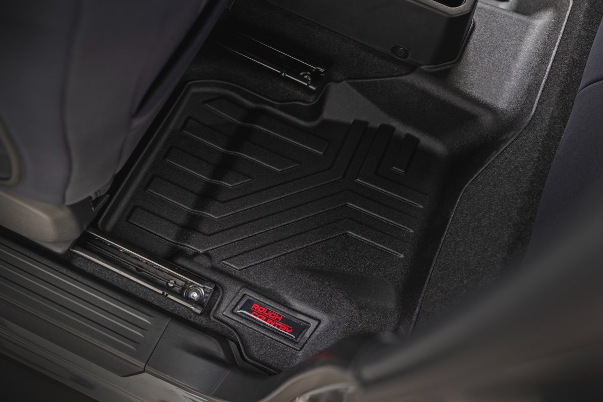 Suzuki Jimny Floor Mats - Front & Rear - Rough Country - Sure-Fit - 4WD - '18-'26